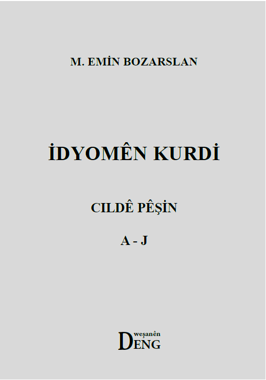 Idyomen Kurdi A J Cilde Pesin