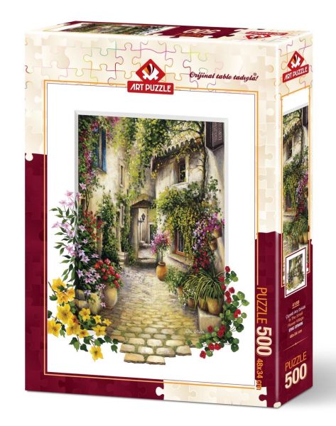 Çiçekli Ara Sokak 4189 (500 Parça)