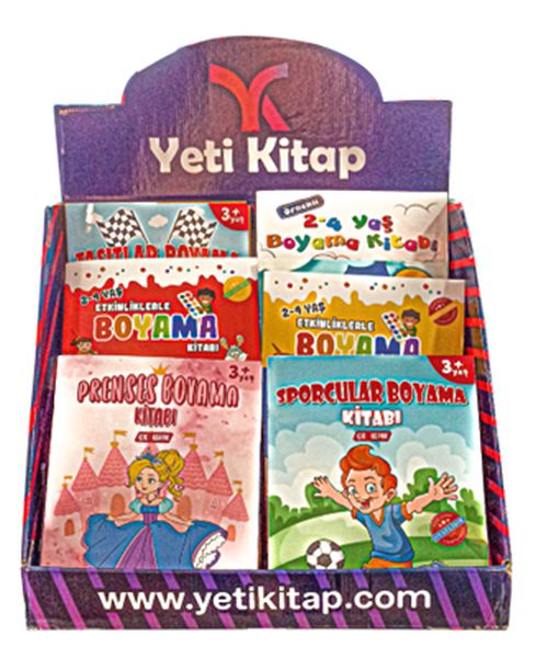 Boyama ve Aktivite Kitapları Standı (120 Kitap)