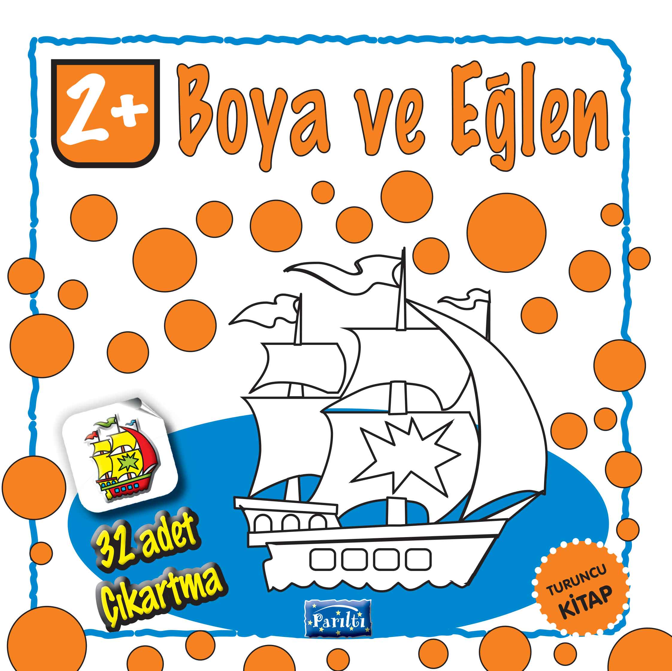 Boya ve Eğlen Turuncu Kitap