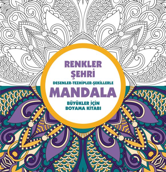 Renkler Şehri - Mandala (Büyükler İçin Boyama)